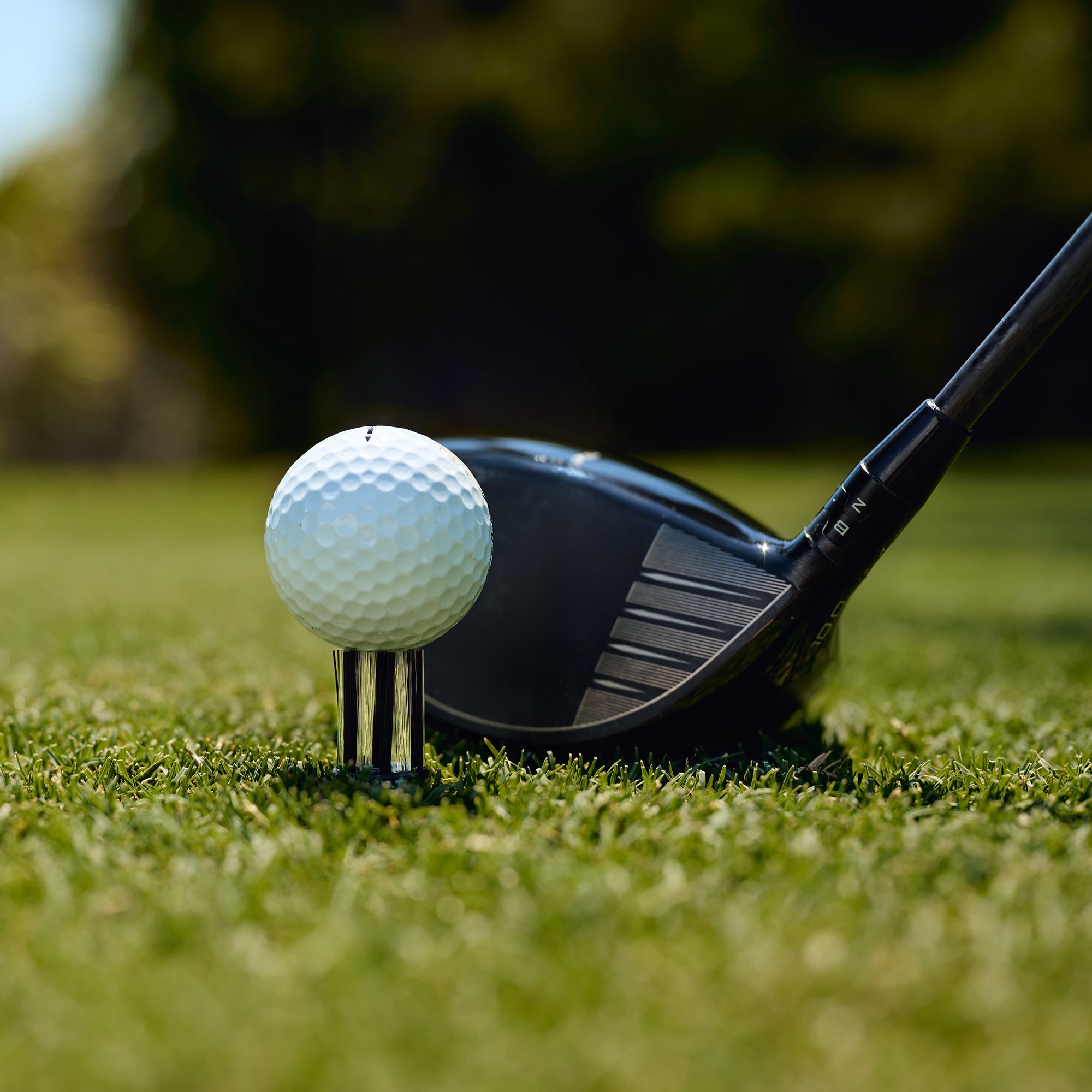 teed up black driver performance brush tee by brush-t