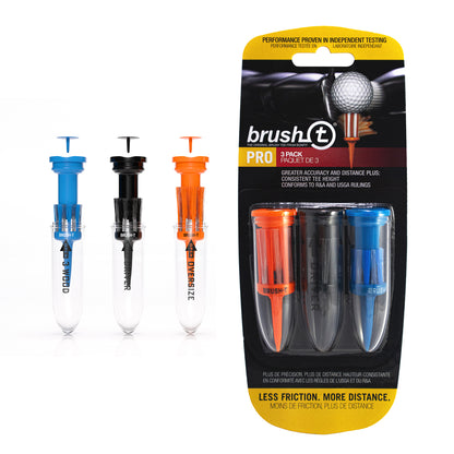 product image for combo 3 pack of performance brush tee by brush-t the innovative golf accessory company that makes unbreakable plastic golf tees.