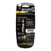 back of package for brush-t driver with details and instructions.