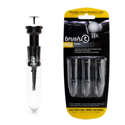 product image for black driver performance brush tee by brush-t the innovative golf accessory company that makes unbreakable plastic golf tees.